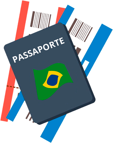 Ilustração de um passaporte
